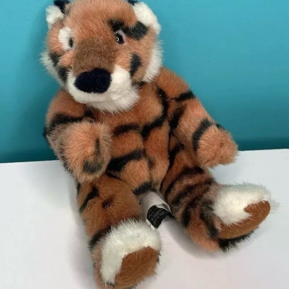Russ Tiger Cub Tickles Plush Vintage Big Cat Stuffed Animal 8” Rare - Picture 6 of 10